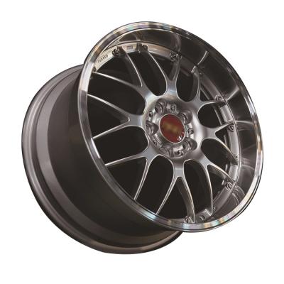 中国 Customized 2 piece brushed polished luxury forged wheel rim for sale 販売のため
