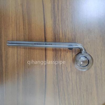 China wholesale sweet puff glass pipe oil burner water pipe 12/14/15/16 cm for somking pipe for sale