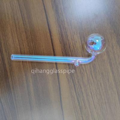 China wholesale sweet puff glass pipe oil burner water pipe 12/14/15/16 cm for somking pipe for sale