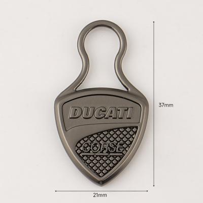 中国 Custom Logo Zamak Pull Zip Bag Hardware 100% QC Pass Metal Zipper Puller for Clothing 販売のため