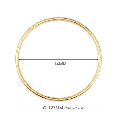 China High Grade Round Shape Gold Lager O-Ring for Handbag Custom Metal Handle for sale
