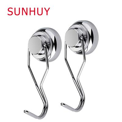 China Industrial magnet powerful magnet can rotate 360 degrees, D25 ferromagnetic rotation, traceless hook magnet for sale