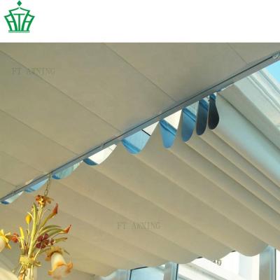 China Electric Folding FILE Roof Canopy Skylight Blind for sale