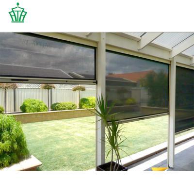 China Electric Motorized Slat Roller Patio Door Blinds for sale