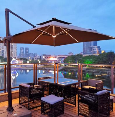 China Economic Patio/Garden/Hotel/Garden Canopy Umbrellas 5m Large Cantilever Umbrella Beach Furniture Outdoor Patio Umbrella For Beach for sale