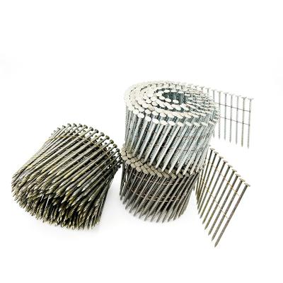 China Flat Wood Pallet Nailing Pallet Nails For EPAL Pallets Hot Dipped Galvanized 3.4/3.6x40 TA Coil Roofing Nails for sale