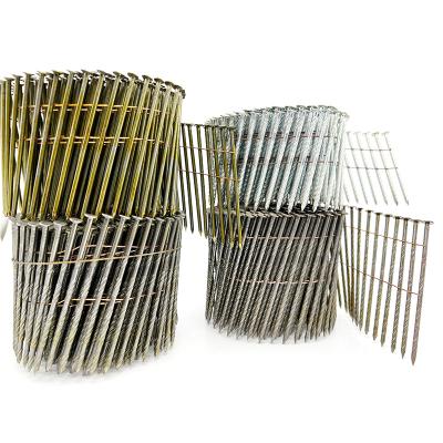 China Flat Galvanized Umbrella Smooth/Twist Shank Coil Clavos Bobina Tejados 3.4/3.6x90 TC 3.4/3.6x70 TB 3.4/3.6x40 TA for sale