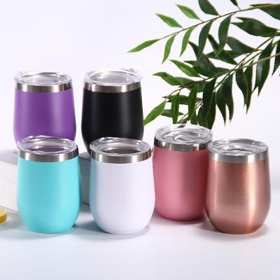 China CAYI Tumbler Sippy Cups 12oz Double Wall Sustainable Vacuum Stealless Wine Mug for sale