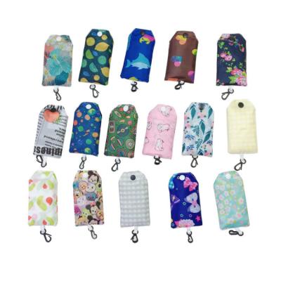 China 2021 Folding Best Selling Custom Reusable Polyester Supermarket Shopping Bag Eco-friendly Recycle Tote Bag for sale