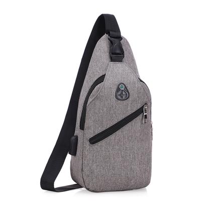 China Newspaper Used Brand Promotional Korean Men's Fashion Style Chest Bag Wear-resistant Fashionable Casual Shoulder Bag Messenger Bag for sale