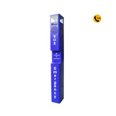 China Utdoor Bad Weather and Provide Protection for Transmission Equipment Emergency Phone VOIP/GSM Station Blue Light Phone Booth for Airport for sale