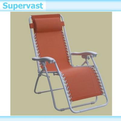 Chine Recliner extérieur se pliant de l'apesanteur de chaises de jardin avec le revêtement de poudre de couleur à vendre