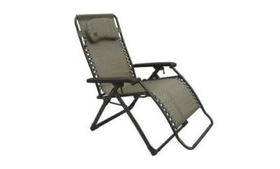 Chine La chaise se pliante de luxe de l'apesanteur de meubles de patio avec l'accoudoir agrandissent 5cm à vendre