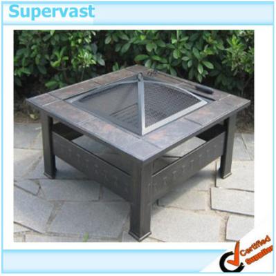 China Outdoor Furniture Portable Garden Treasures Fire Pit with Iron 81*81*43cm for sale