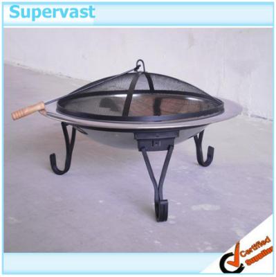 China Foldable Outdoor Garden Furniture 30 Inch Steel Fire Pit with Wood Fuel for sale