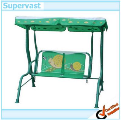 China Durable Steel Patio Furniture , Folded Childrens Garden Swing Snail Set for sale