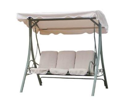 China Power Coating Steel Garden Patio Furniture Adult 3 Person Canopy Swing Chair for sale