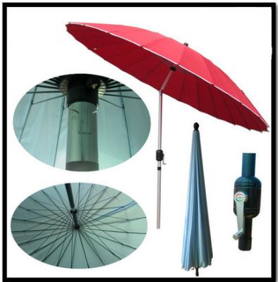 China Garden 2.5m Steel Wire Crank Large Patio Umbrellas / Patio Market Umbrella With Tilt for sale