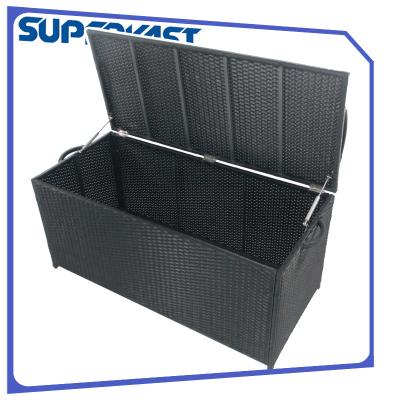 China SGS Resin Wicker Patio Furniture Poly Rattan Storage Box and Vertical Type for sale