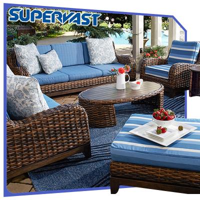 China Luxury Outdoor Furniture Resin Rattan Wicker Garden Furniture Patio Sofa Set for sale