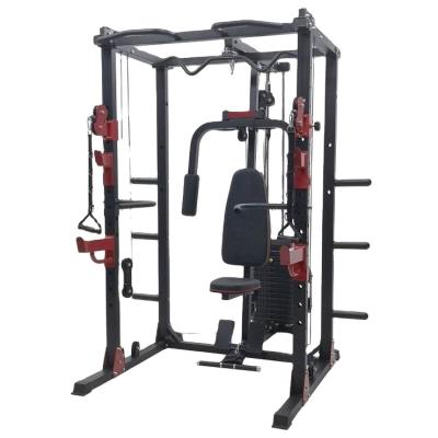 China Commercial Home Gym Smith Machine Multifunctional Home Workout Integrated Trainer Blacksmith Machine Power Squat Rack for sale