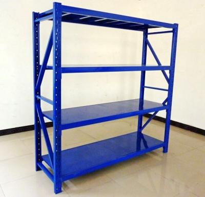 China Welded Upright Light Grey Medium Duty Shelving 4 Levels 3 Years Guarantee for sale