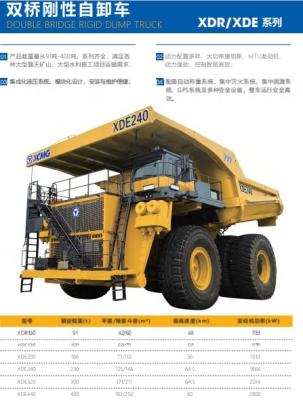 Cina Autoveicoli a gomma rigidi a doppio ponte attrezzature da costruzione autoveicoli a gomma elettrici in vendita