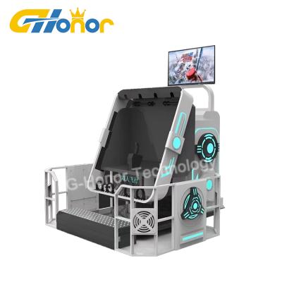 China VR Experience Hall Amusement Equipment Large 9D Virtual Reality Game Machine 360 VR Somatosensory L3*W2*H 2.7M Simulator for sale