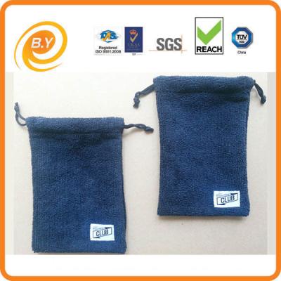中国 280gsm 12cmのドローストリングの袋は携帯電話のサングラスTUVのためのMicrofiberを袋に入れる 販売のため