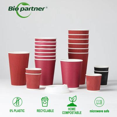 Chine Customized Printing Double Wall Takeout Coffee Paper Cups for Weddings and Super Markets à vendre