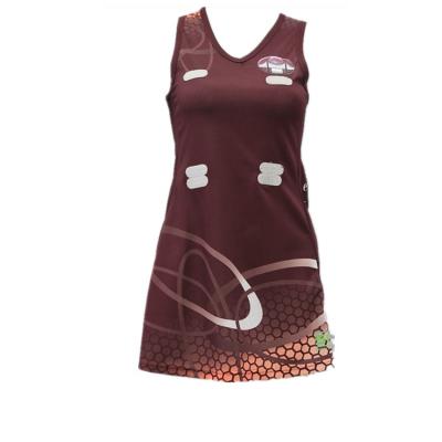 China Dress sublimation netball dress, netball tank top model for sale