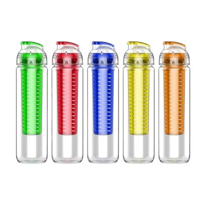 China HOT SALE Viable 750ml Plastic Water Bottle For Fruit Infused With BPA Free Material for sale