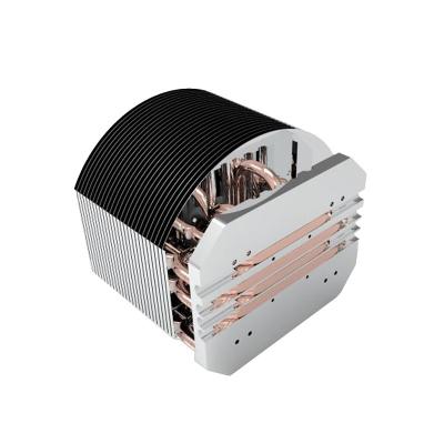 China Custom Heat Disspation Best Porcelain Heat Pipe Heatsink, Heat Pipe Heatsink, Fin Copper Stacked Heatsink for sale