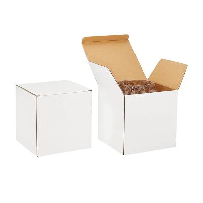 China Recycled Materials Wholesale Custom Logo Cheap Corrugated Square Luxury Packaging Cardboard Gift For Parties Suitable Festivals for sale