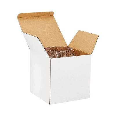 China Recycled Materials Wholesale Cheap Hot Selling Luxury Square White Cardboard Gift Box Packaging Valentine's Day Gift for sale