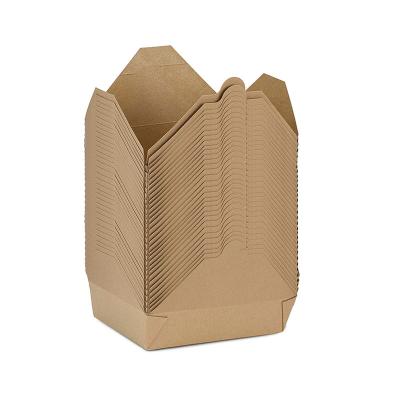 China Recycled Materials Wholesale Recyclable Chicken Chips Paper Packaging Box Lunch Food Takeout Paper Box for sale