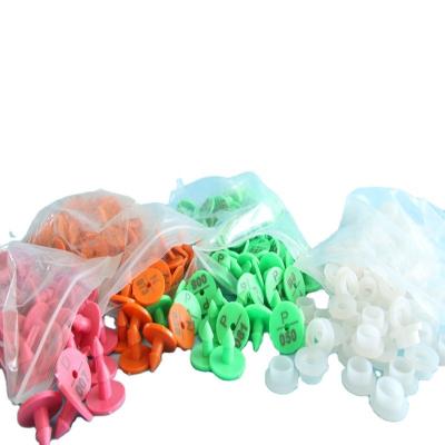 China Waterproof Farm Equipment Colorful Rabbit Ear Tag Rabbit Identification ear Tag for Rabbit for sale