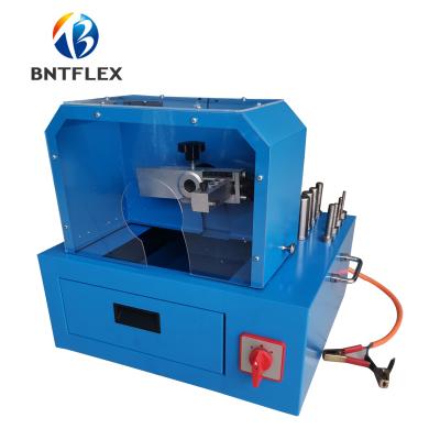 China Skiving Hydraulic Hose 1/4-2inch 4sp Lay Wire Hose Hydraulic Flexible Rubber Hose Cutter Machine Dustless Hose Cutting Machine For Sale for sale