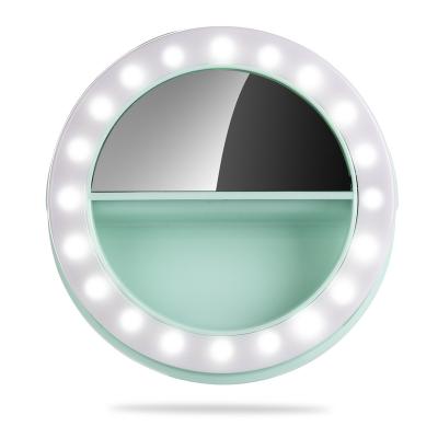 China Upgrade Portable 360 LED USB Selfie Selfie Ring Light Fill LED Lens Beauty Fill Light Rechargeable Instant Light Lamp For Phone for sale