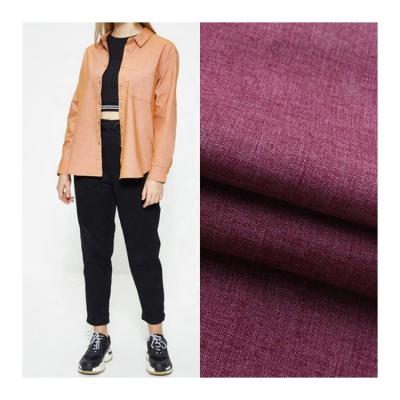 China Anti Pill Plain Canvas Nylon / Cotton Polyester Natural Linen Fabric For Clothing for sale