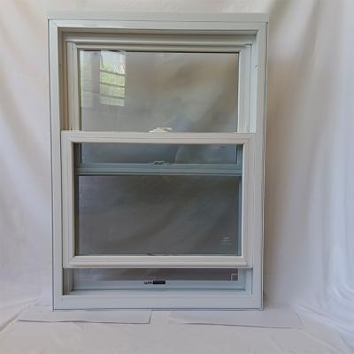 Китай 105 серия фиксированные UPVC двойные подвешенные окна с наклоном ураганного воздействия продается