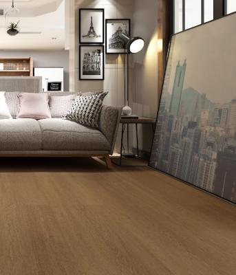 Cina Polyurethane Coating / Ceramic Particles ABA SPC Flooring 4mm - 6mm in vendita