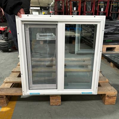 Chine fenêtre coulissante en UPVC à maillage de sécurité pour le remplacement de maisons résidentielles à vendre