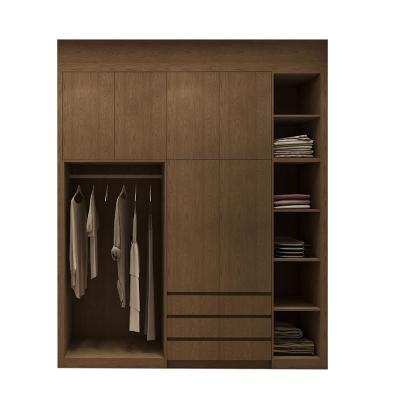 China (Size) Adjustable Space Saving Wardrobe Closet Small Storage Unit Wardrobe For Hanging Clothes With Doors for sale