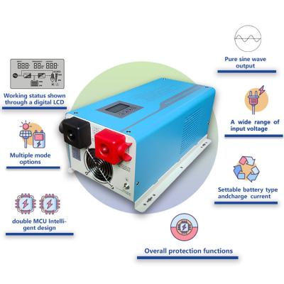 중국 1000W ~ 3000W 순수 사인파 역변환 장치 주거 태양 인버터 판매용