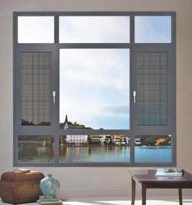 China Soundproof Aluminum Casement Windows Insulation for Office / Building for sale