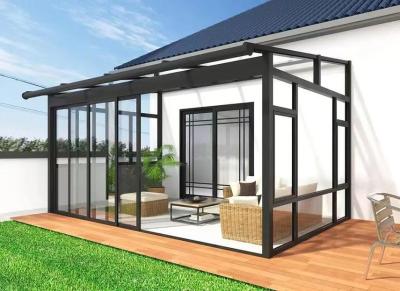 China Transparent Glass Cube House , Cube Shape Full Glass Sunroom With Aluminum Alloy Frame for sale