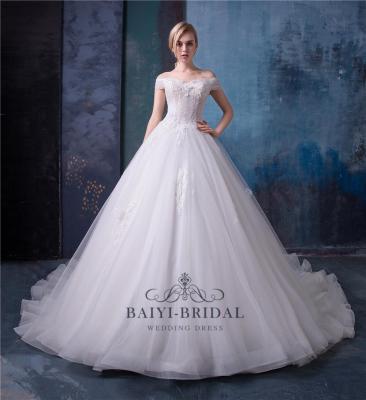 China Alibaba Wholesale Anti-Static Off The Shoulder Wedding Dress Wedding Dress HA565 for sale