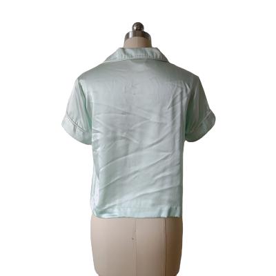 China Breathable made in China, excellent quality pajamas silk short sleeve pajamas for sale