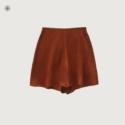China QUICK DRY 100% silk shorts silk pants with buttons oversized comfortable silk night wear bottom silk pants for sale
